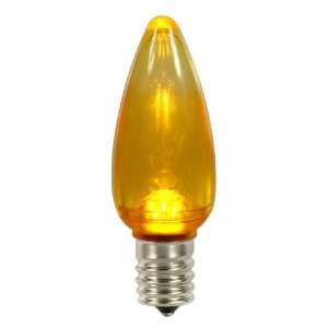 Club Pack of 25 Yellow Amber LED Transparent C9 Christmas Replacement 