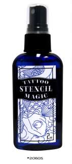 2oz bottle of Tattoo Stencil Magic. The best stencil application spray 