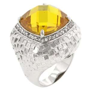  Yellow Cocktail Ring (size 06) 