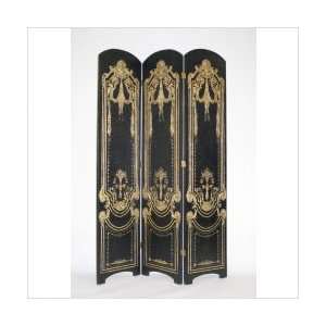  SCROLL SCREEN IN GOLD Room Divider