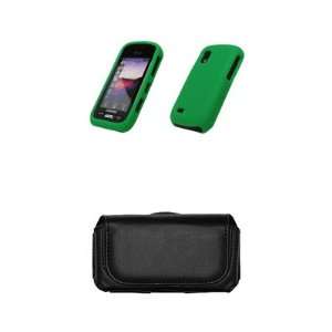 Samsung Solstice A887 Premium Neon Green Silicone Gel Skin Cover Case 