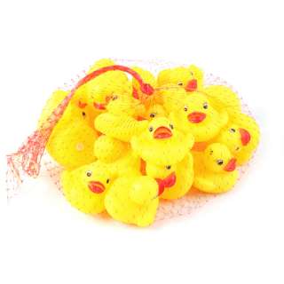 Many baby shower work 20 toy rubber ducks yellow race 5 centimeters