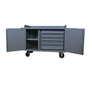   Bench Cabinet 2000 Lbs Capacity   1 Shelf 5 Drawers 