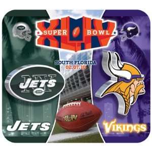   York Jets vs Minnesota Vikings Super Bowl XLIV 44 MOUSEPAD Mouse Pad