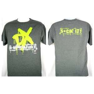  WWE DX Green Logo D GENERATION X Grey T shirt Adult Medium 