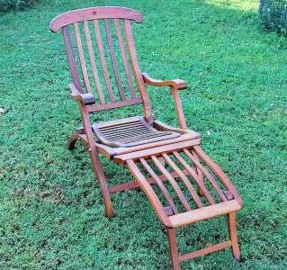 Titanic Wooden Reproduction Deck Lounge Chair  