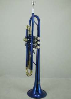 Beautiful Band Approved Blue/Gold Trumpet w Hard Case  