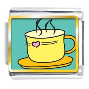  Warm Tea Coffee Food Italian Charms Bracelet Link Pugster 
