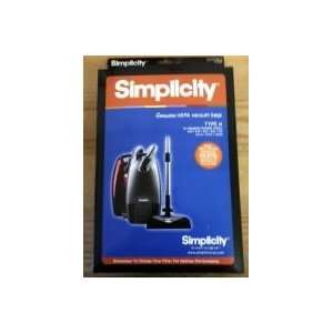  Simplicity Type H HEPA Vacuum Cleaner Bags 6 Pack