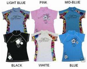 LADIES BLUE KISS RASH VESTS DIFFERENT SIZE & COLOURS  