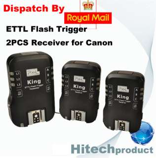   II Wireless Flash Trigger 2PCS Receiver for CANON 5D II 7D 600D  