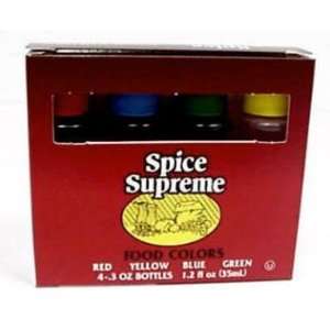  Spice Supreme   Food Coloring Case Pack 48