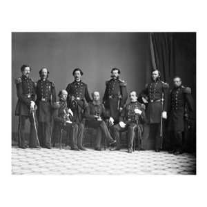  General Sanford and Staff, Civil War Premium Poster Print 