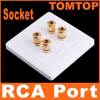 RCA Ports Wall Plate Coupler Outlet Socket Panel  