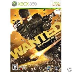 Xbox360  Wanted Weapons of Fate  X Box 360 Japan Import  