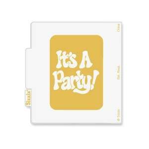   Its A Party  Embossing Folder Brass Stencil Arts, Crafts & Sewing