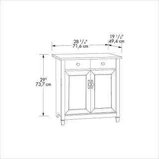 Sauder Edge Water Utility Cart/Stand Console Table 042666610971  