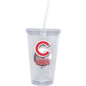    Chicago Cubs Double Wall Tumbler with Straw