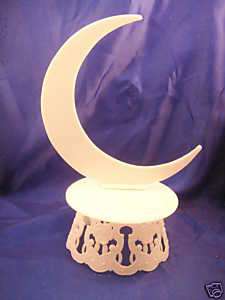 Wedding Cake top stand accessories moon back & base  