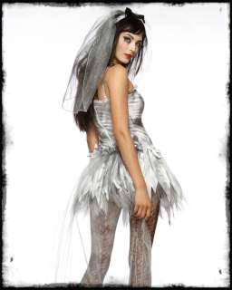   ME DEAD ZOMBIE BRIDE CORPSE WEDDING WOMENS FANCY DRESS COSTUME  