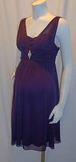 New Purple Roman Maternity Dress SMALL Special Occasion  