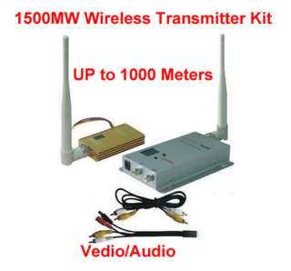 1500MW 1.5M Audio/Video AV Wireless Transmitter & Receiver kit,up to 