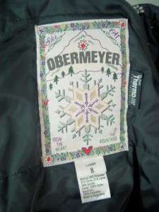 Obermeyer Ski Suit Ladies Sz 8 Thermolite Embellish  