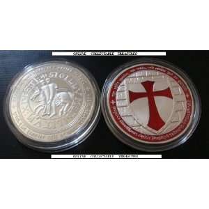 Templar   Silver 100 Mill Clad Over Silver & Alloy Mix Base Metal Coin 