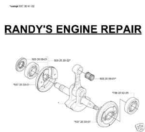 CRANKSHAFT ASSEMBLY HUSQVARNA 570 575 XP EPA 537306103  