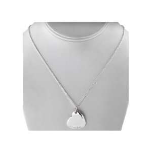   Tiffany & Co. Sterling Silver Double Heart Pendant Necklace Jewelry