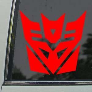  TRANSFORMERS Red Decal Megatron AUTOBOT Window Red Sticker 