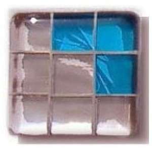   GYK BC86SN, Square 1 1/2 Length Glass Knob, 9 Tiles