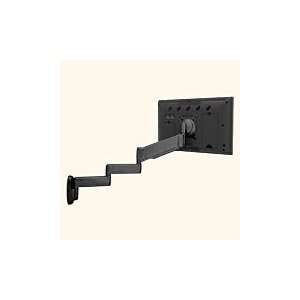  3 Link Articulating Wall Mounted LCD Arm   Black 