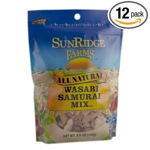 Sunridge Farms Wasabi Samurai Mix, 5.5 Ounce Bags (Pack of 12)  