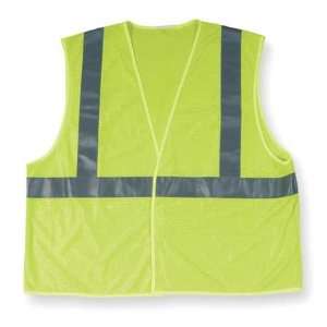  ANSI Rated Safety Vests, Polyester Mesh Vest,Class 2,Lime 