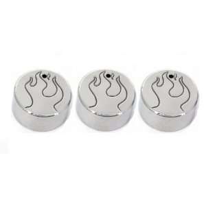  All Sales 4401F Flames Heater/AC Knob, (Pack of 3 