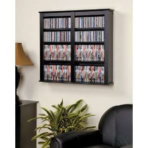  Double Wall Mounted Multimedia (Dvd,Cd,Games) Storage Electronics