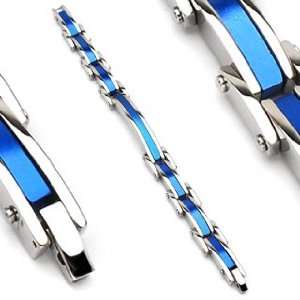    316L Stainless Steel Bracelet/Blue IP West Coast Jewelry Jewelry