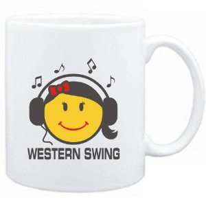  Mug White  Western Swing   female smiley  Music Sports 