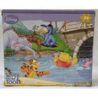 Disney Winnie The Pooh, Tigger, Piglet, Eeyore 24 Piece Puzzle 