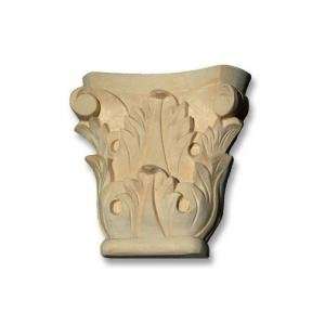 Hand Carved Hard Wood Capital Corbel.4W X 1D X 4H, Onlay Applique