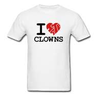 Shirts ~ Mens Standard Weight T Shirt ~ I Hate Clowns